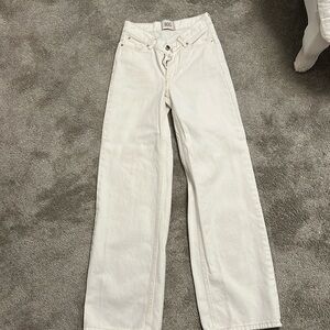 off white colored BDG jeans